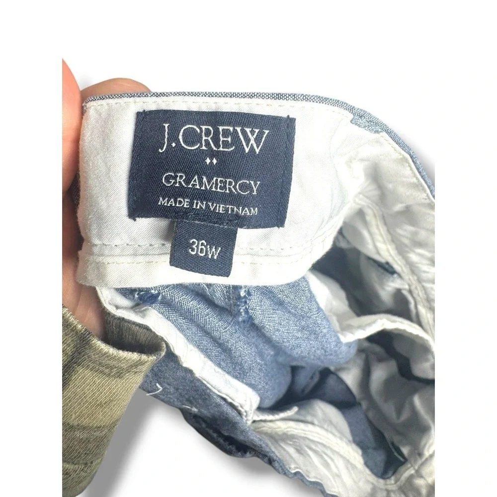 J Crew Shorts Mens‎ 36 Blue All Over Anchor Print Cotton GRAMERCY Chino Golf